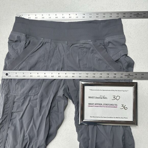 Lululemon Dance Studio Pants Womens Gray Athleisure Cinch Hems *Flaws/No Size - Picture 8 of 12